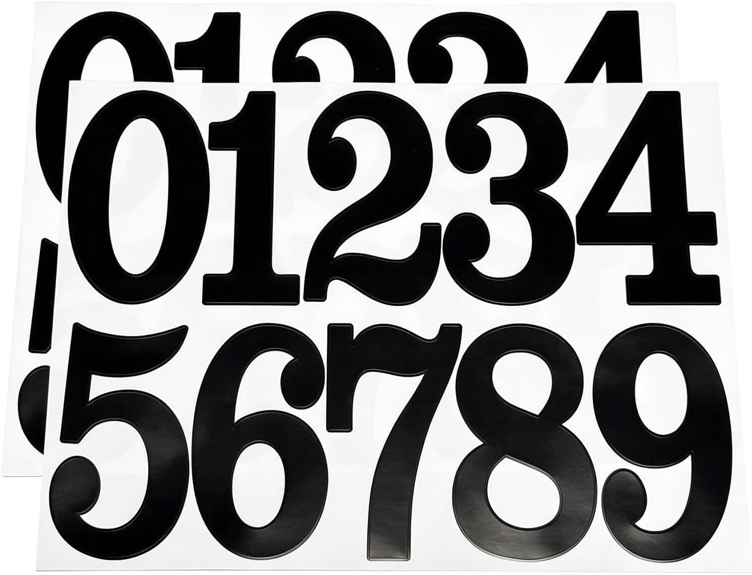 100 Pcs 4 Inch Number Stickers,10 Sheets Vinyl Waterproof Mailbox Numbers,Self-A