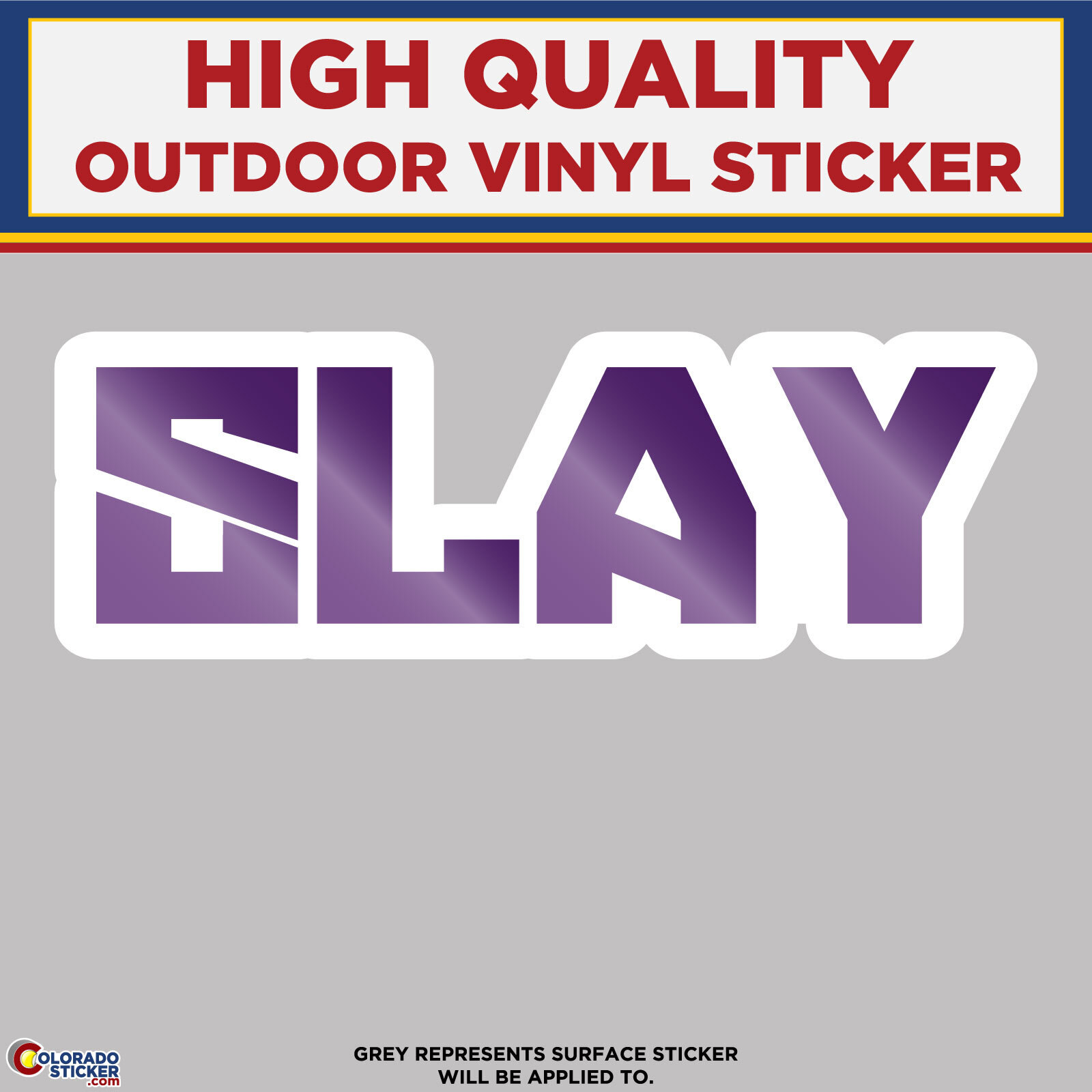 SLAY, High Quality Vinyl Sticker Decals