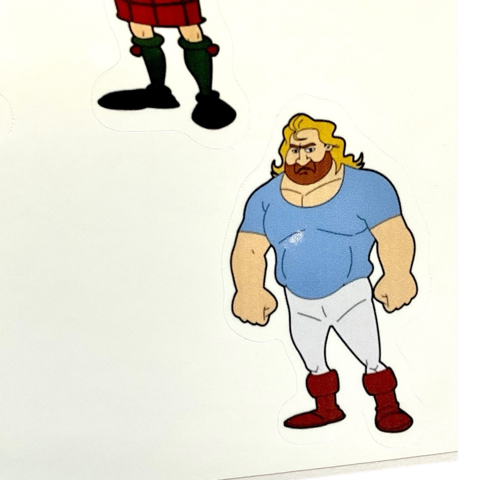 Hulk Hogan's Rock 'n' Wrestling Heels Saturday Morning Cartoon Stickers Sheet