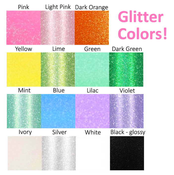 Glitter Circle Stickers! – 1/4 to 3 inch – Choose a Size and Color!