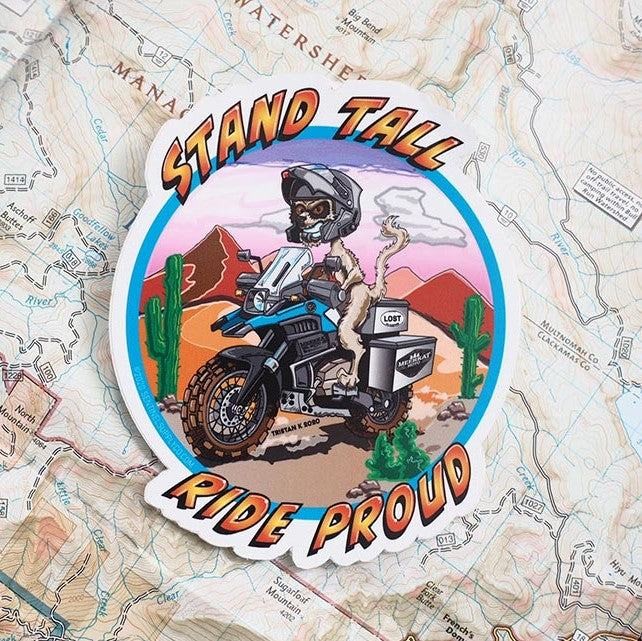 Meerkat Moto Artwork Sticker
