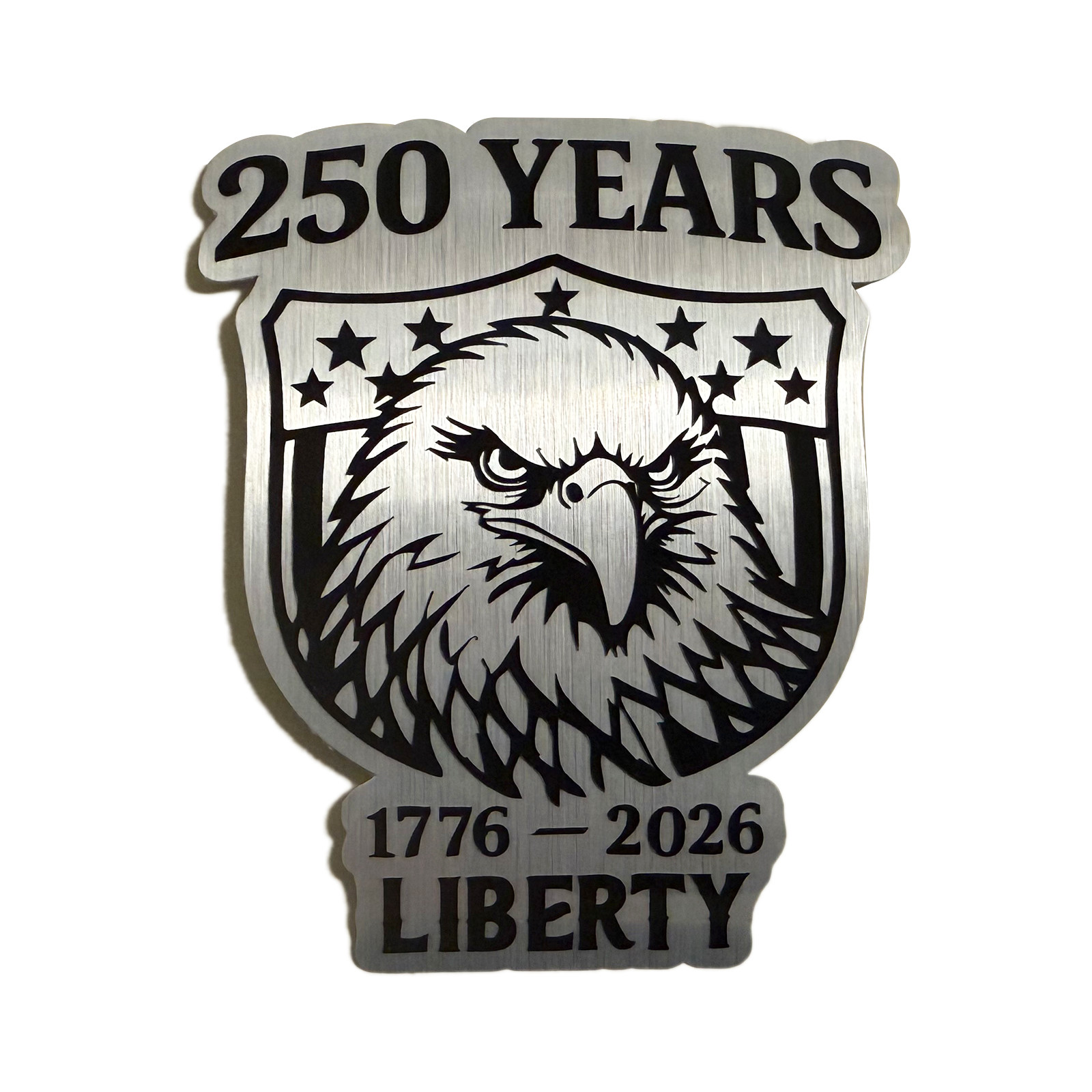 250 Years Patriotic Eagle Sticker Metallic American Freedom Vinyl Decal Waterpro