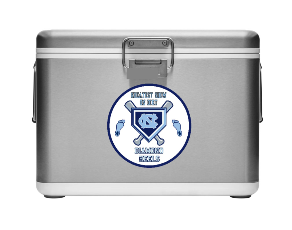 North Carolina – Diamond Heels – 4" Handmade Vinyl Decal Vehicle Cooler Laptop