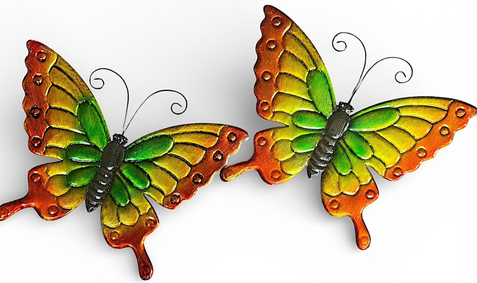 STC World Metal Butterfly Wall Art Outdoor Garden Decor Large Multicolor Wall…