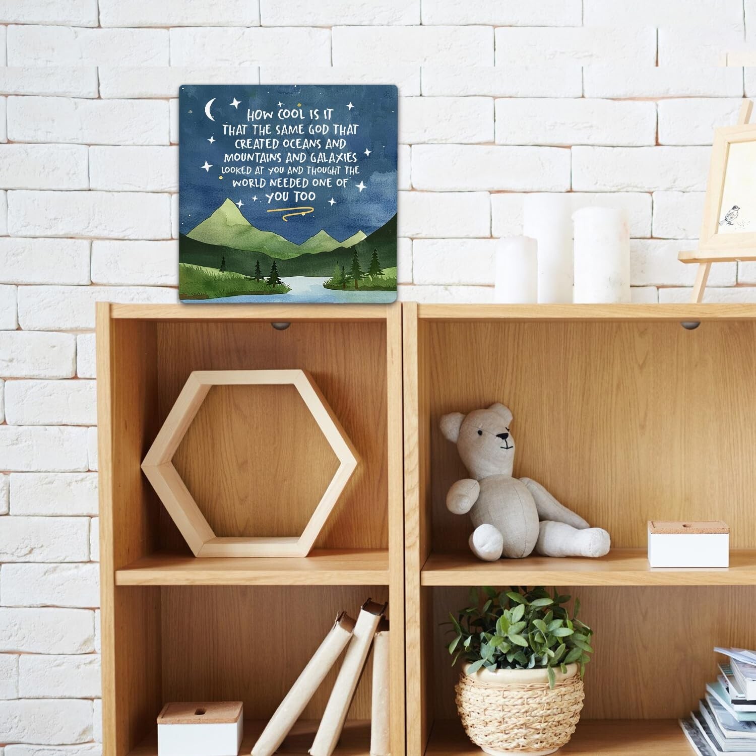 Motivational Quotes Wooden Plaque Sign, How Cool Is It That The Same God Wood…