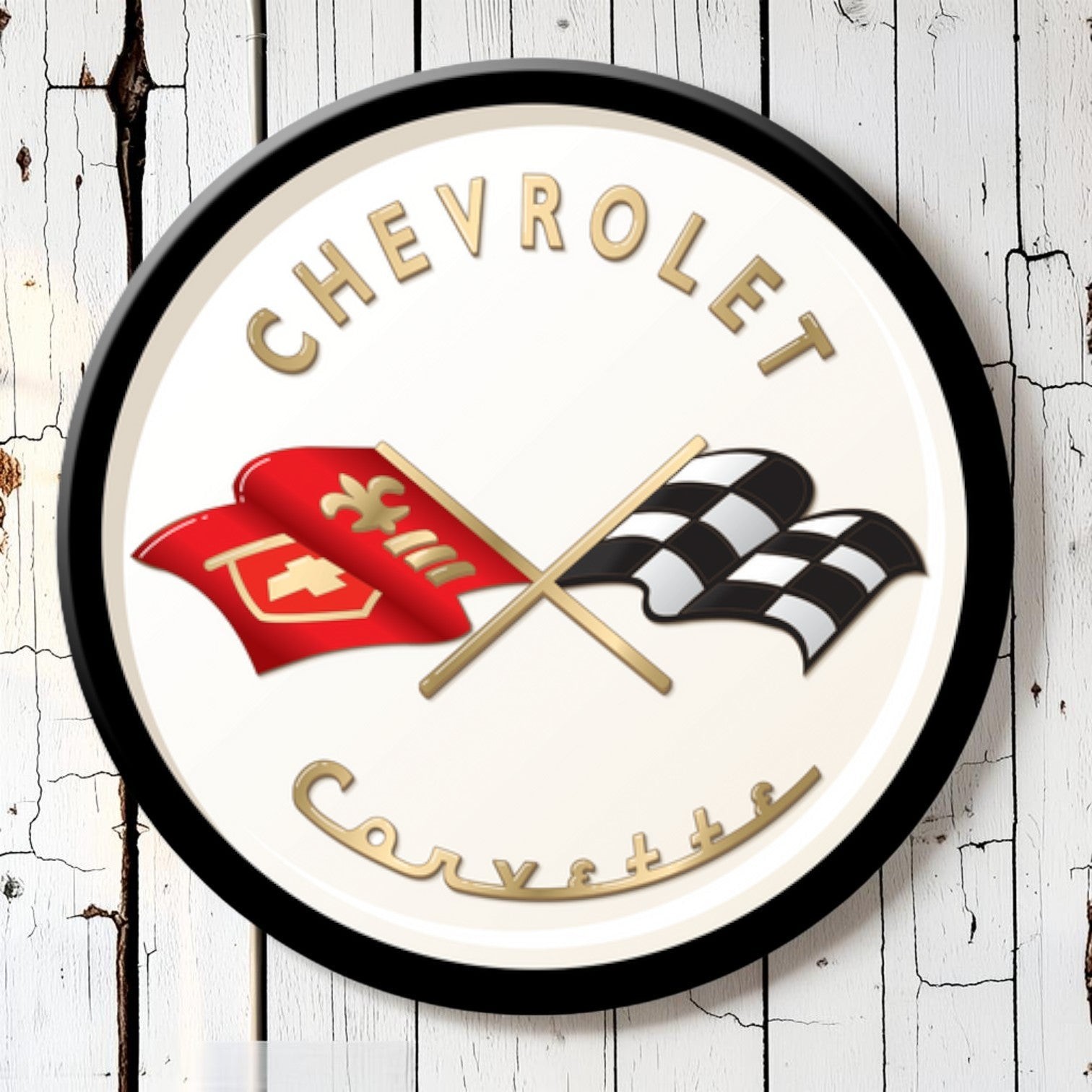 Chevrolet Corvette Flags Magnet
