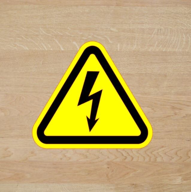 High Voltage Decal PICK SIZE Electrical Shock Hazard Warning Sign Vinyl Sticker