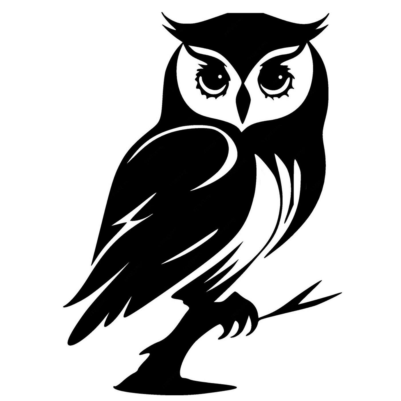 Owl on Branch Graphic Vinyl Decal Car Window Tumbler Laptop Tablet Notebook Mug