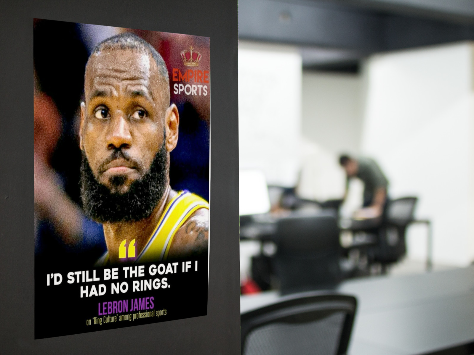Basketball King GOAT Style Wall Vinyl Decal Poster Print Removable Adhesive