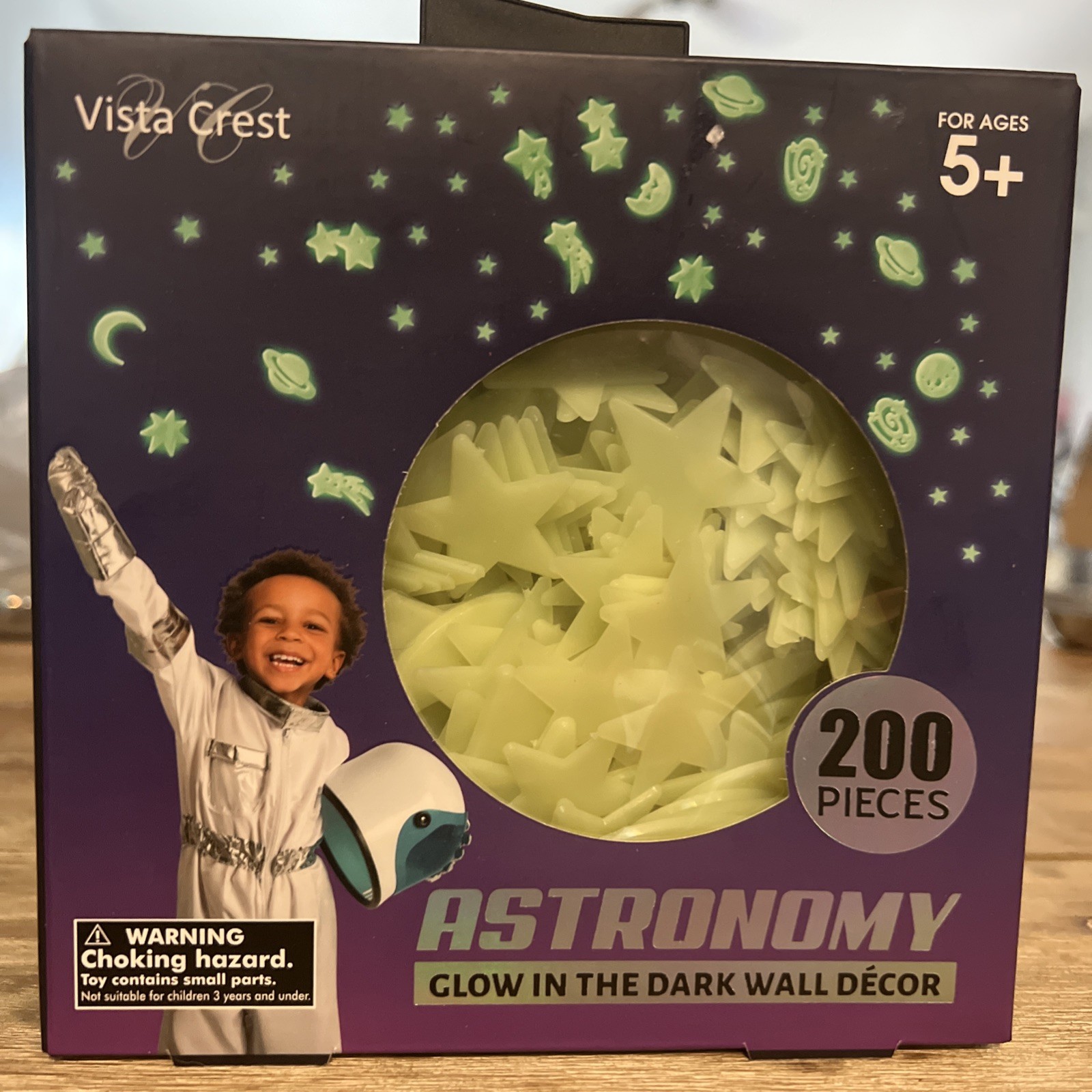 Glow in the Dark Stars/Planets for Ceiling/Walls (1) Box of 200 Pieces