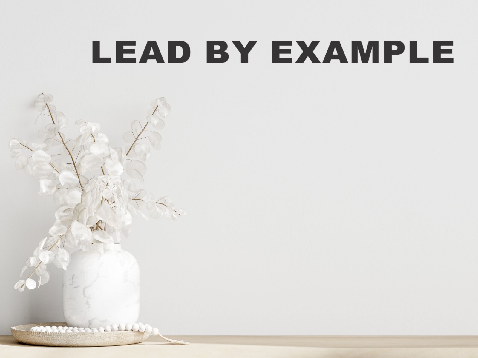 LEAD BY EXAMPLE Vinyl Wall Decal Sticker Motivational WS737