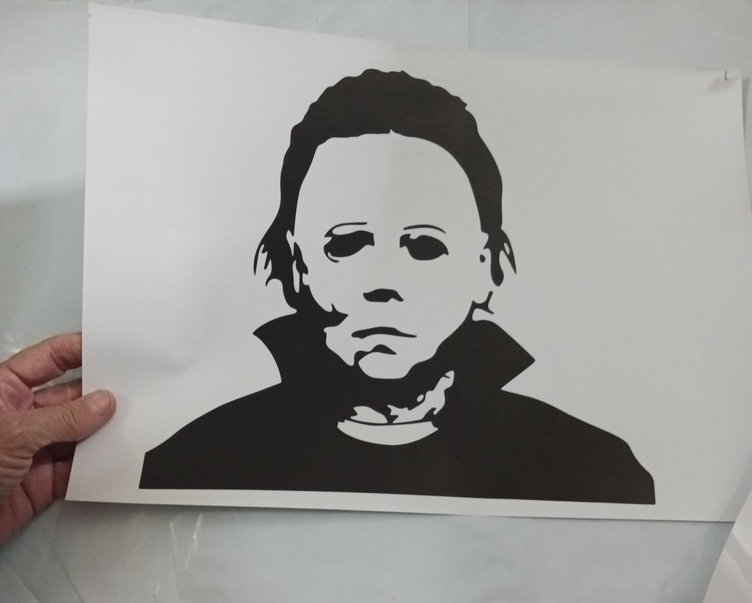 Large Window Stickers. Chucky, Freddy Kruger, Scream ghost, Michael myers Horror