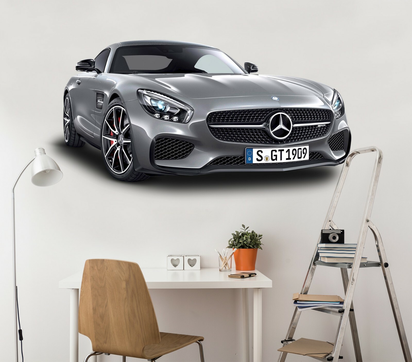 3D Luxury Sports Car A311 Car Wallpaper Mural Poster Transport Wall Stickers Zoe