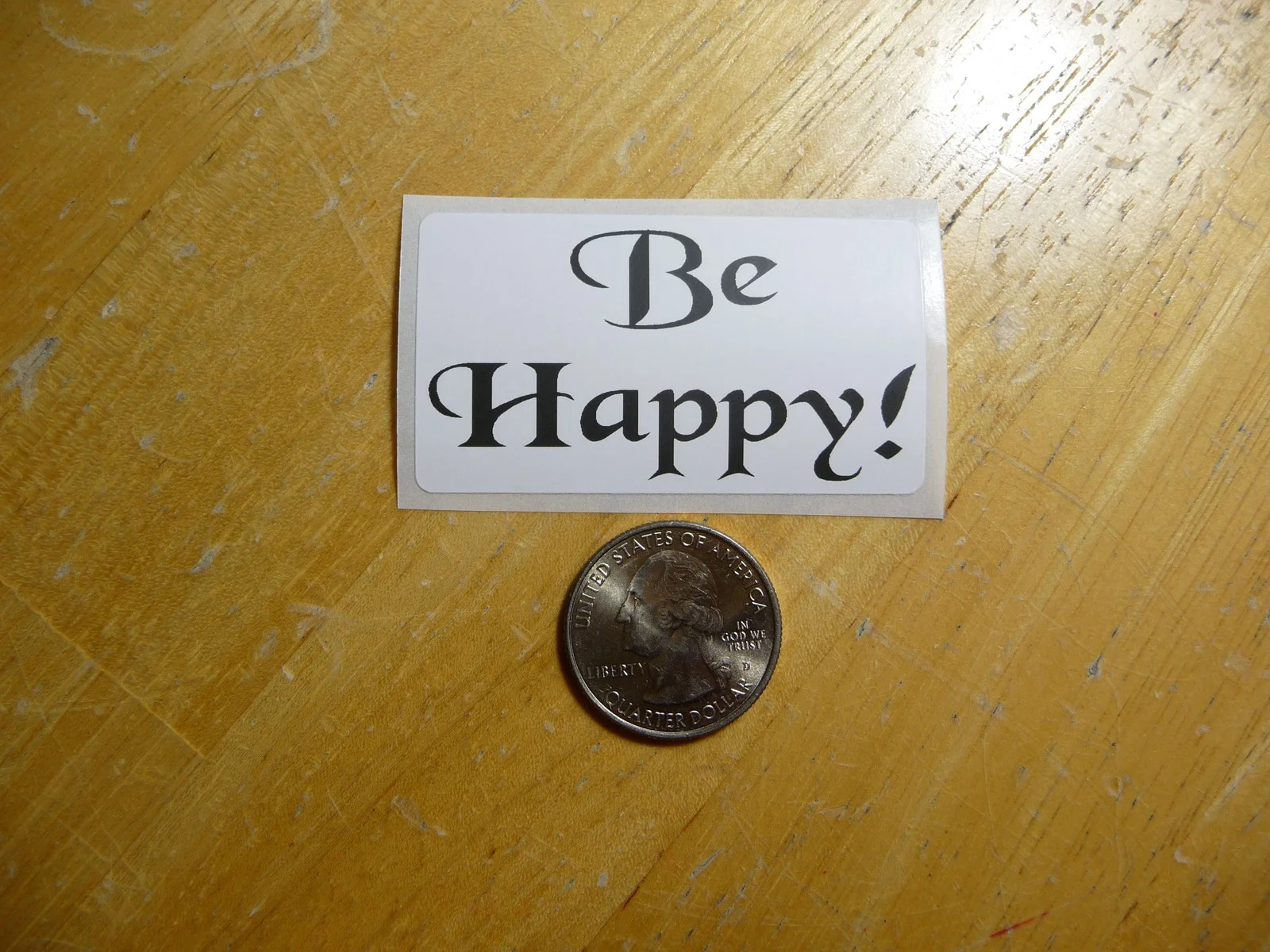 BE HAPPY STICKER DECAL 1 – 50 BULK PACK FUNNY POSTIVE ATTITUDE