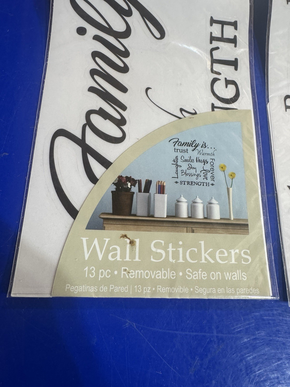 Lot Of 3 New Priss Prints Removable Wall Stickers Original Packaging. (T8)
