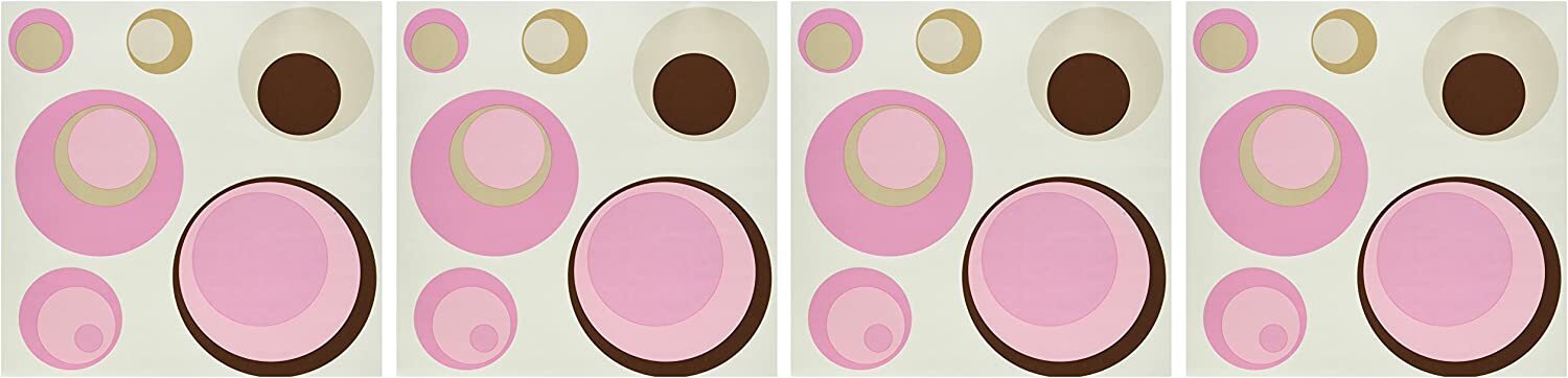 George Uptown Peel & Stick Decorative Accents 11-Inch x 11-Inch Spheres Pink
