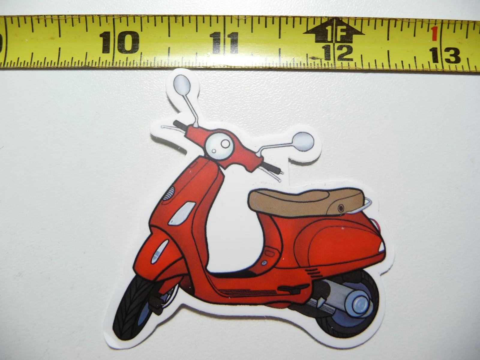 ITALY ITALIAN SCOOTER BIKE SMALL STICKER DECAL VACATION TRIP VISIT MEMORIES