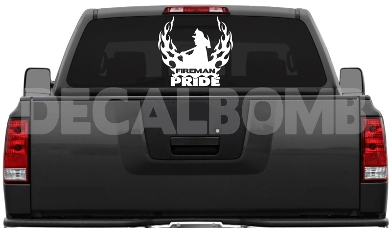 Fireman Pride window – anywhere decal / sticker 9-11 911 * choose color & size