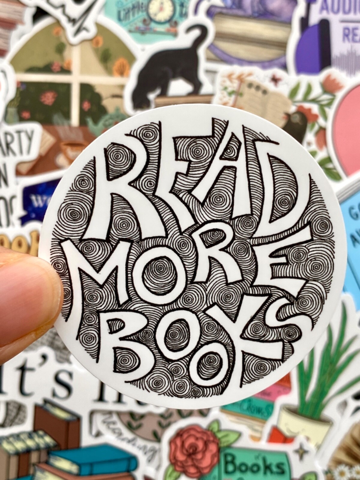 5-100 pcs Reading Book Stickers, Bookish Kindle Laptop Waterproof Vinyl Decals