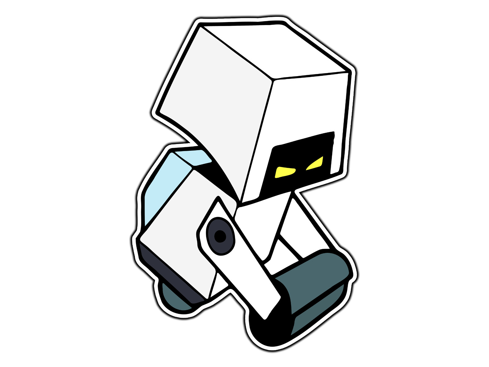 M-O Microbe Obliterator Robot Waterproof Vinyl Sticker Decal Die-Cut