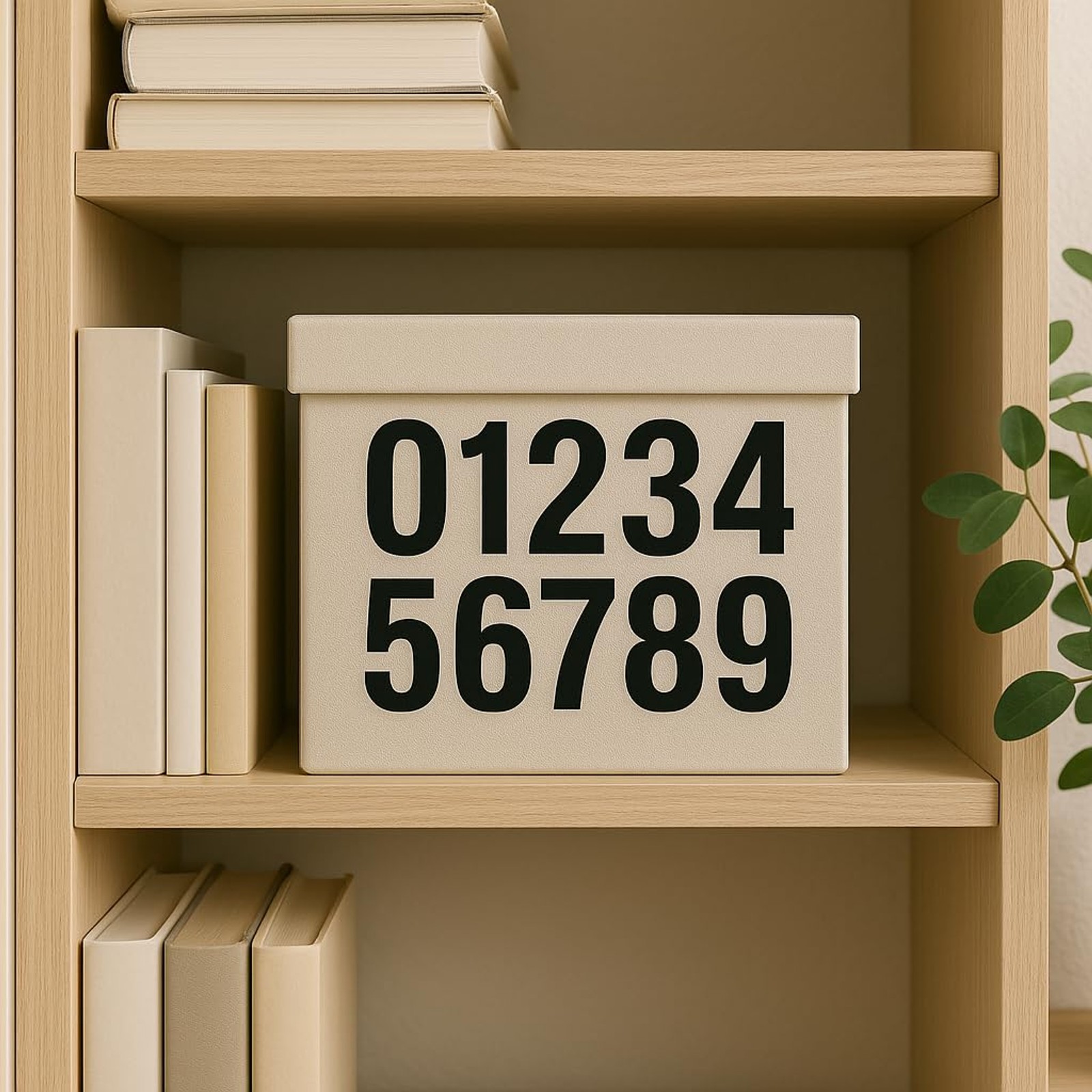 Waterproof Black Number Decals 0-9, 1.5 Inch | 8 Sheets
