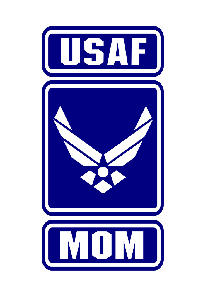 U.S. AIR FORCE MOM VINYL DECAL STICKER STRONG
