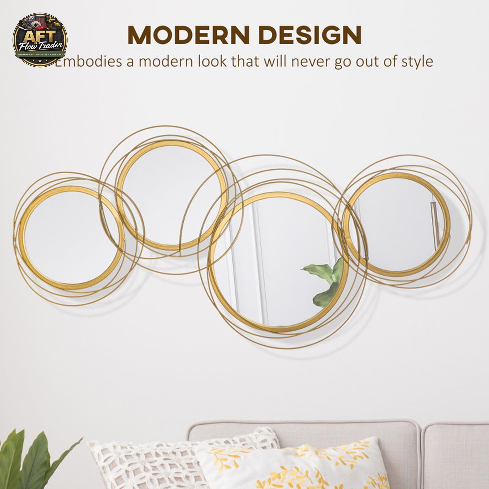 Modern Abstract Wall Decor on Metal