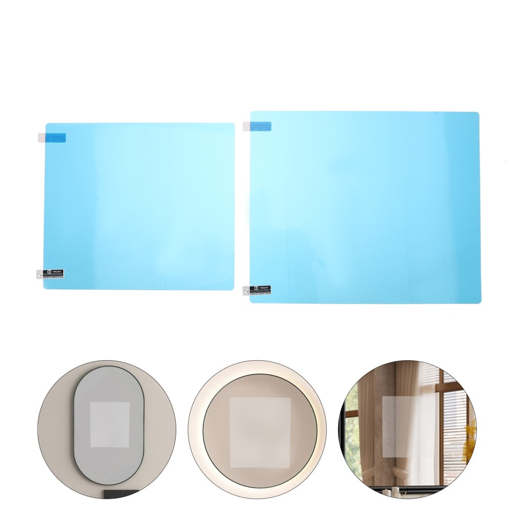 4 PCS Anti-fog Bathroom Mirror Film Proof Sheet Condensation Anti-fogging