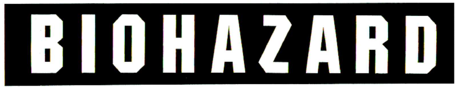 Sticker – Biohazard Black White Punk Rock Heavy Metal Huge Large Decal #24018