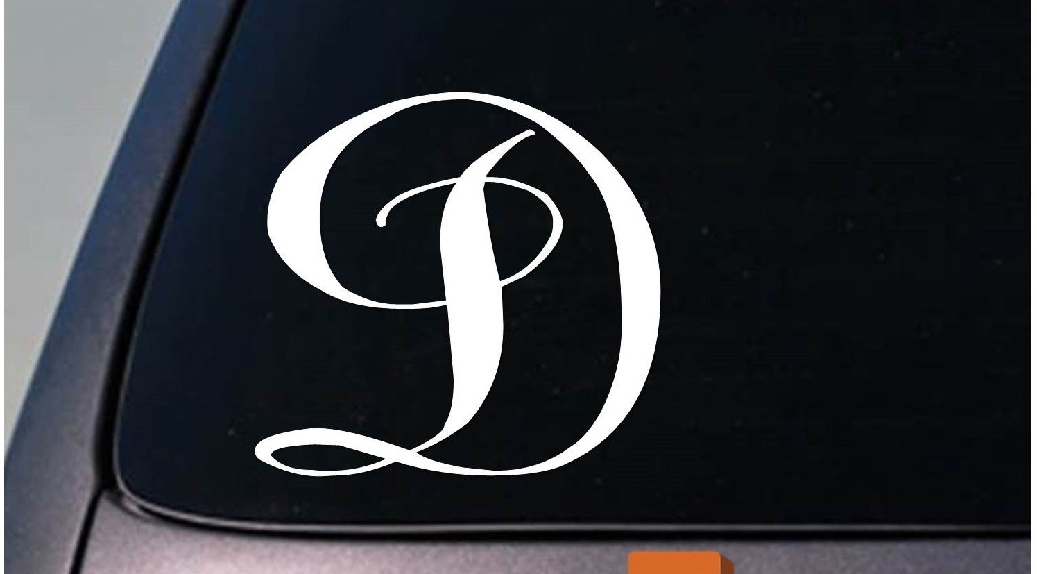 LETTER D 6" monogram sticker decal truck car window teach craft initials *D775*