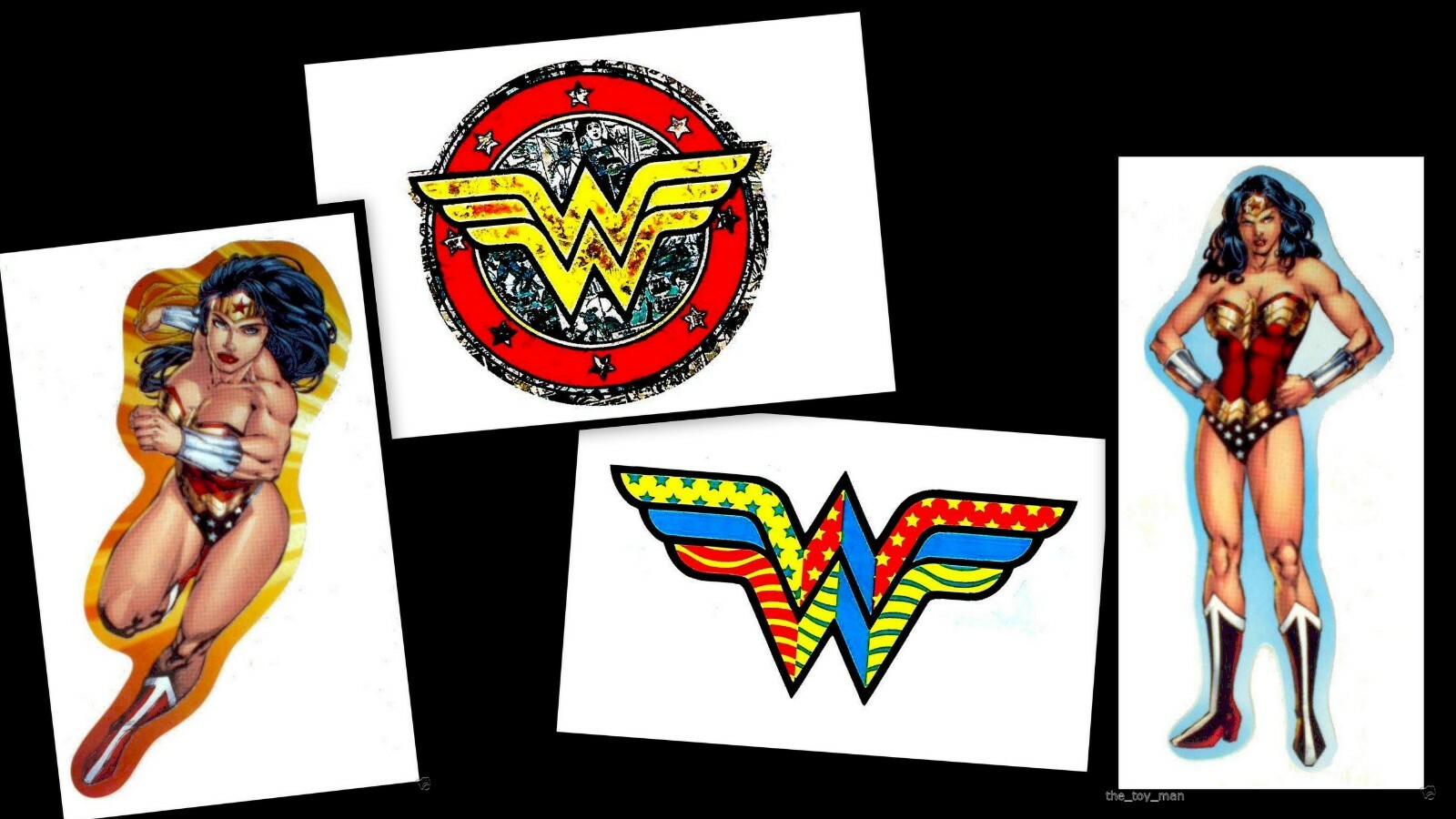 WONDER WOMAN LOGO LAPTOP STICKER DECAL~DC COMICS SUPERHERO~BOGO 40% OFF