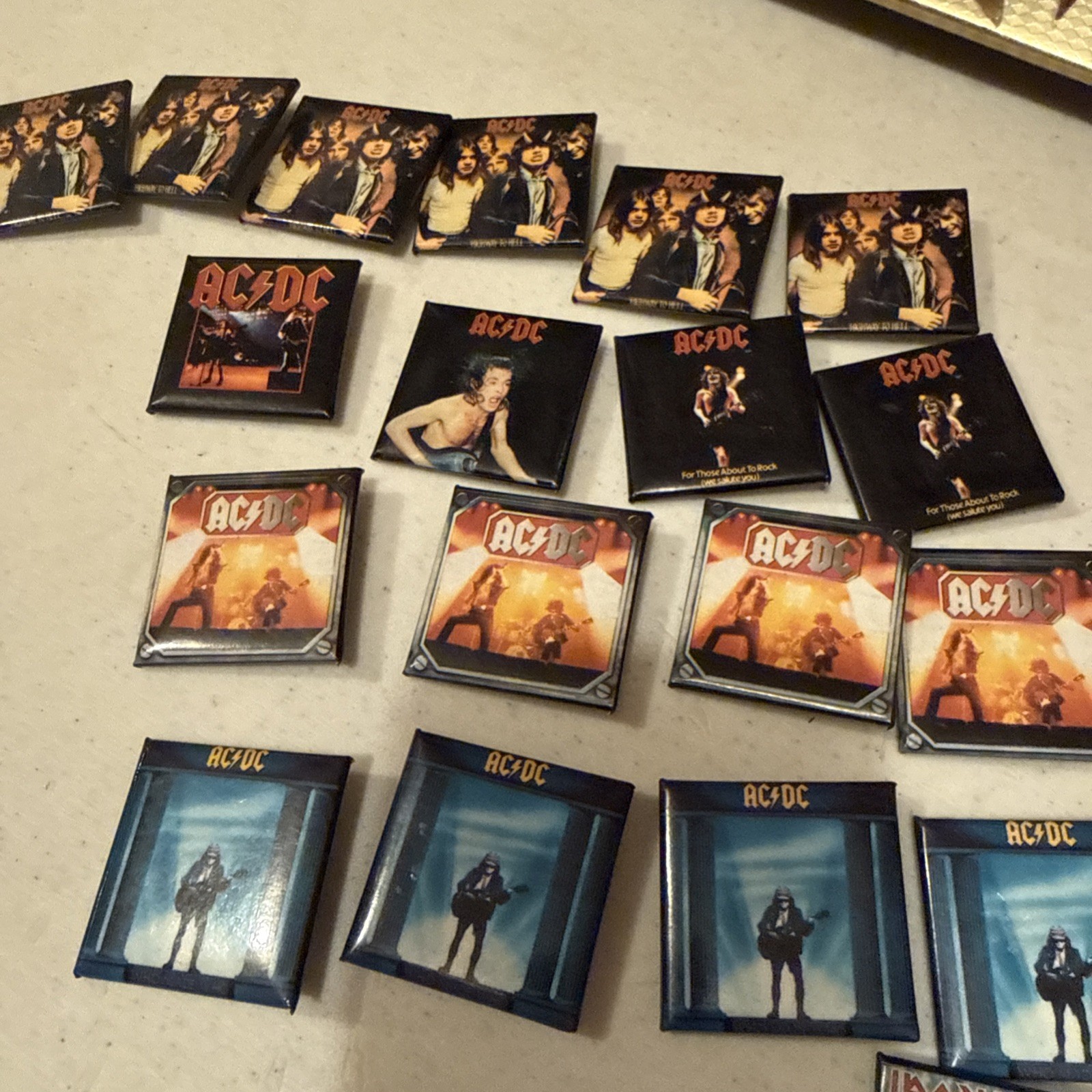 Metallica Ac/ Dc Def Leaped. Rock And Roll 1.5 Pins Choice