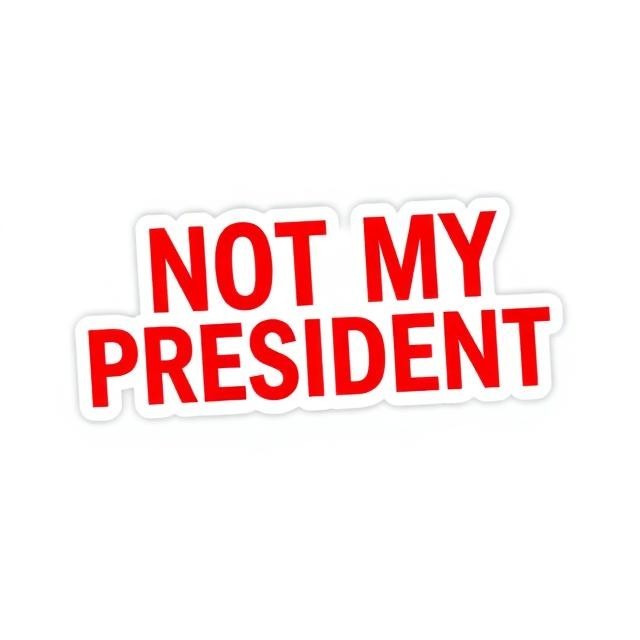 Vinyl Decal Political Protest Humor Not My President Sticker Car