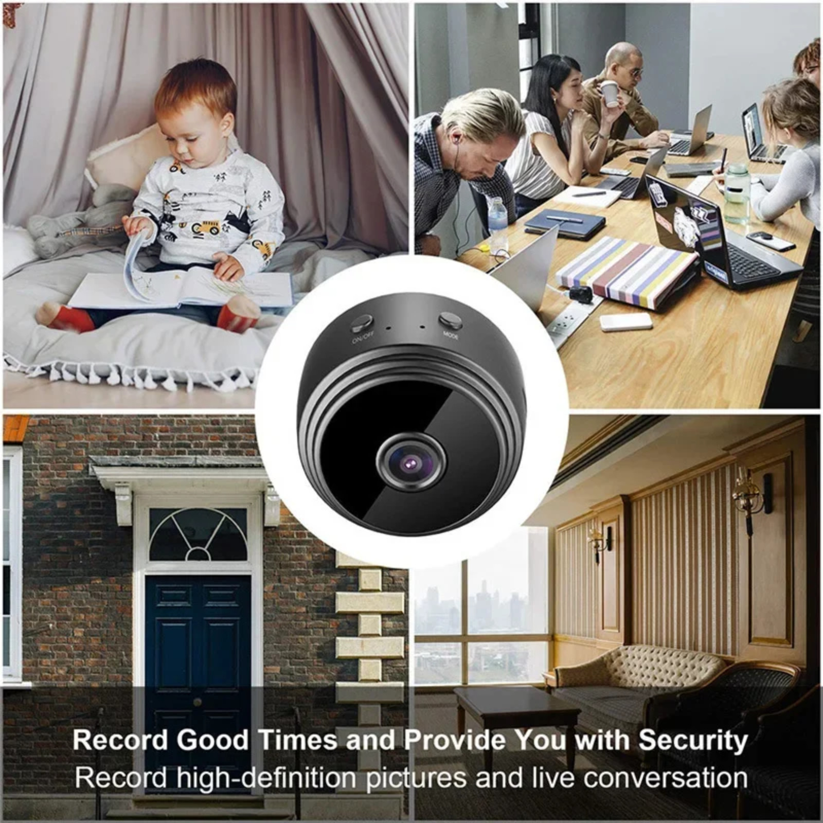 Mini Wireless Record Camera WiFi IP Home Security DVR Night Vision HD USB 1080P
