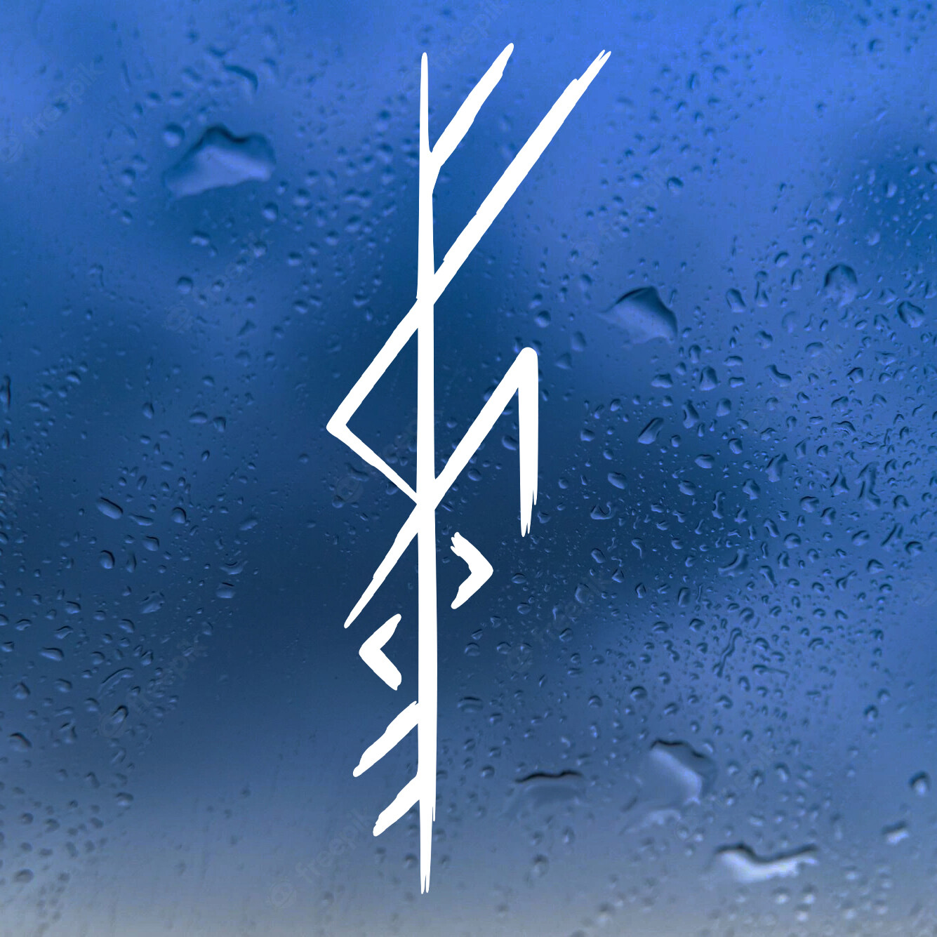 Freya Bindrune Vinyl Decal – Viking Goddess Love Norse Rune – Die Cut Sticker