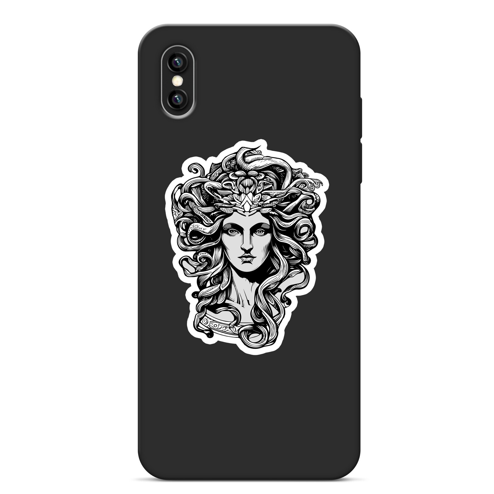 Medusa Sticker Wild Hair Snakes Folk Lore Myth Sexy Small Large Decal Stickers