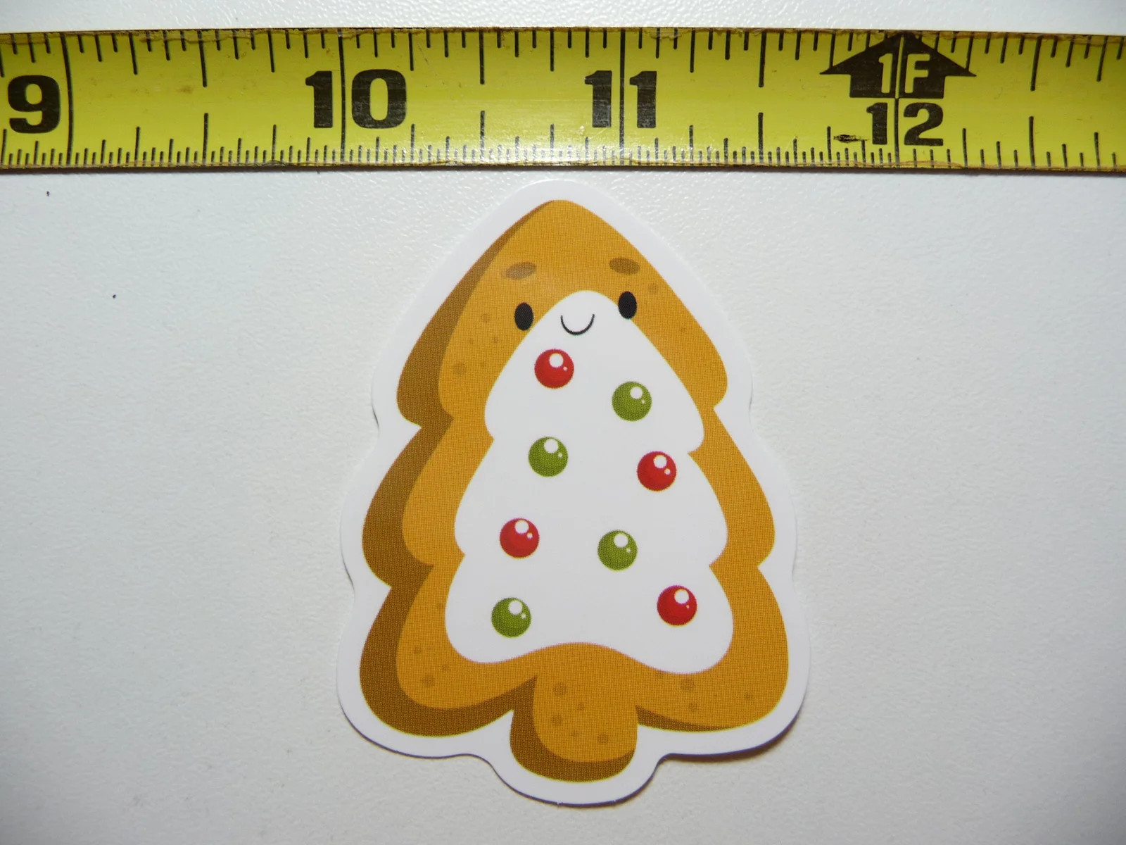 ICES CHRISTMAS TREE COOKIE SMALL STICKER DECAL WINTER HOLIDAYS CHRISTIAN FUN