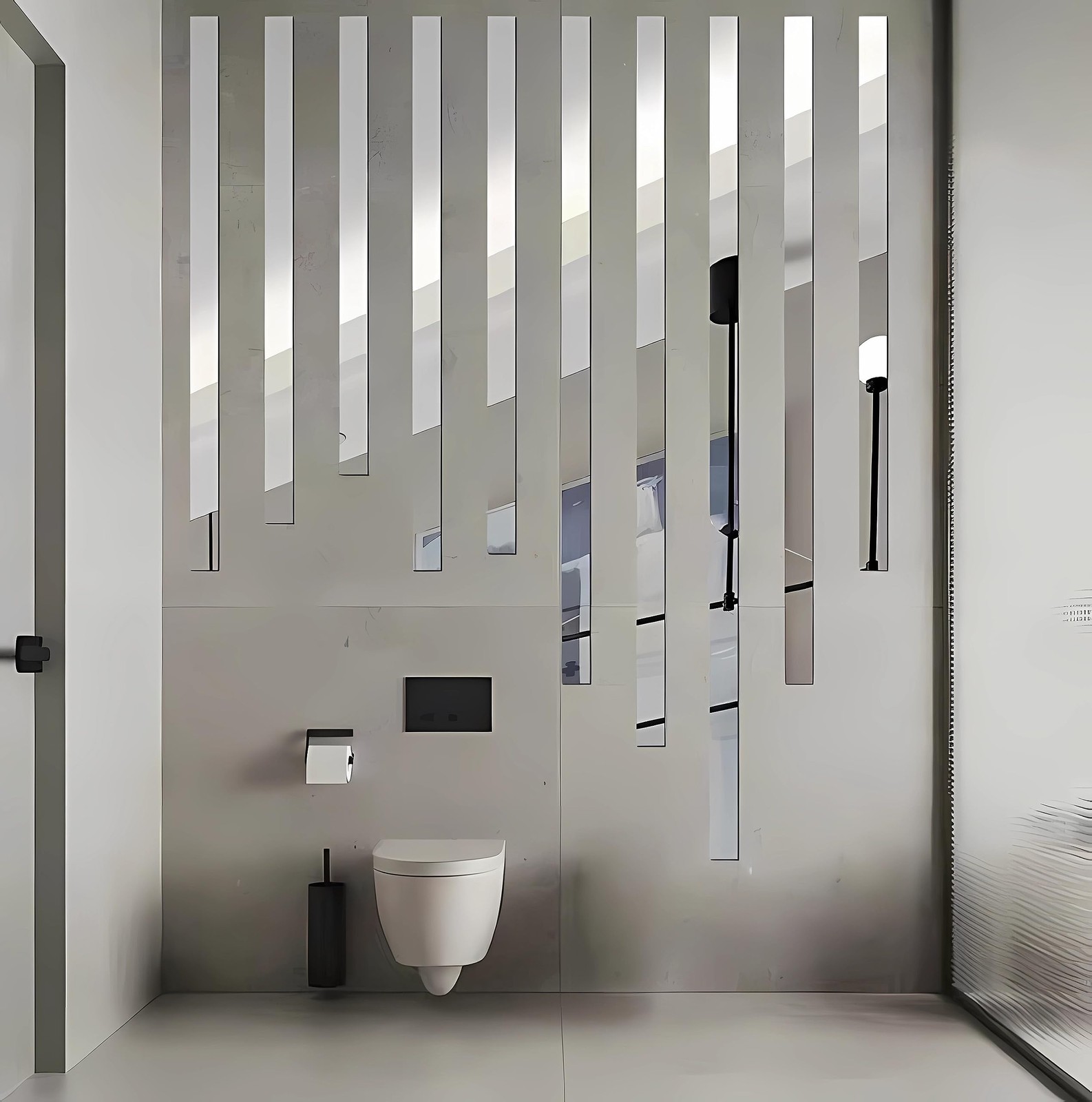 19.7 Ft. Mirror Wall Stickers, -Adhesive Acrylic Mirror Tiles, Removable Deca…