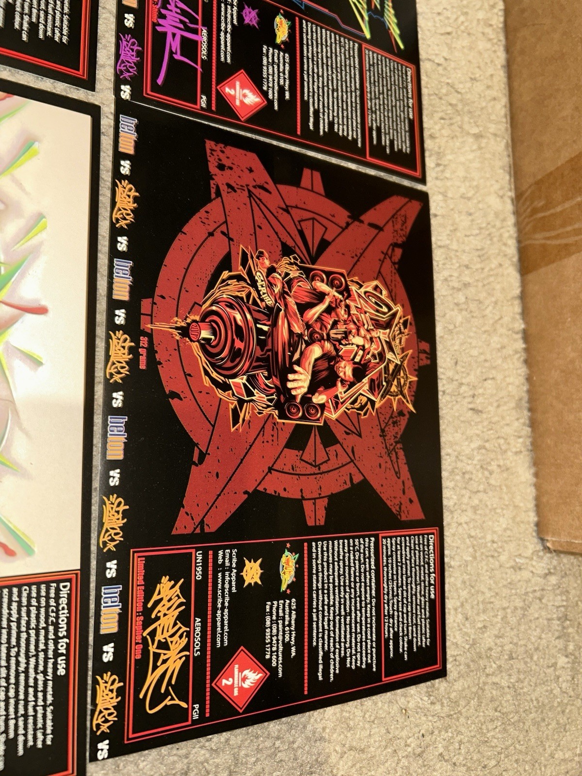 Belton Limited Edition Art Can Stickers Labels Rare Items Graffiti Hip Hop