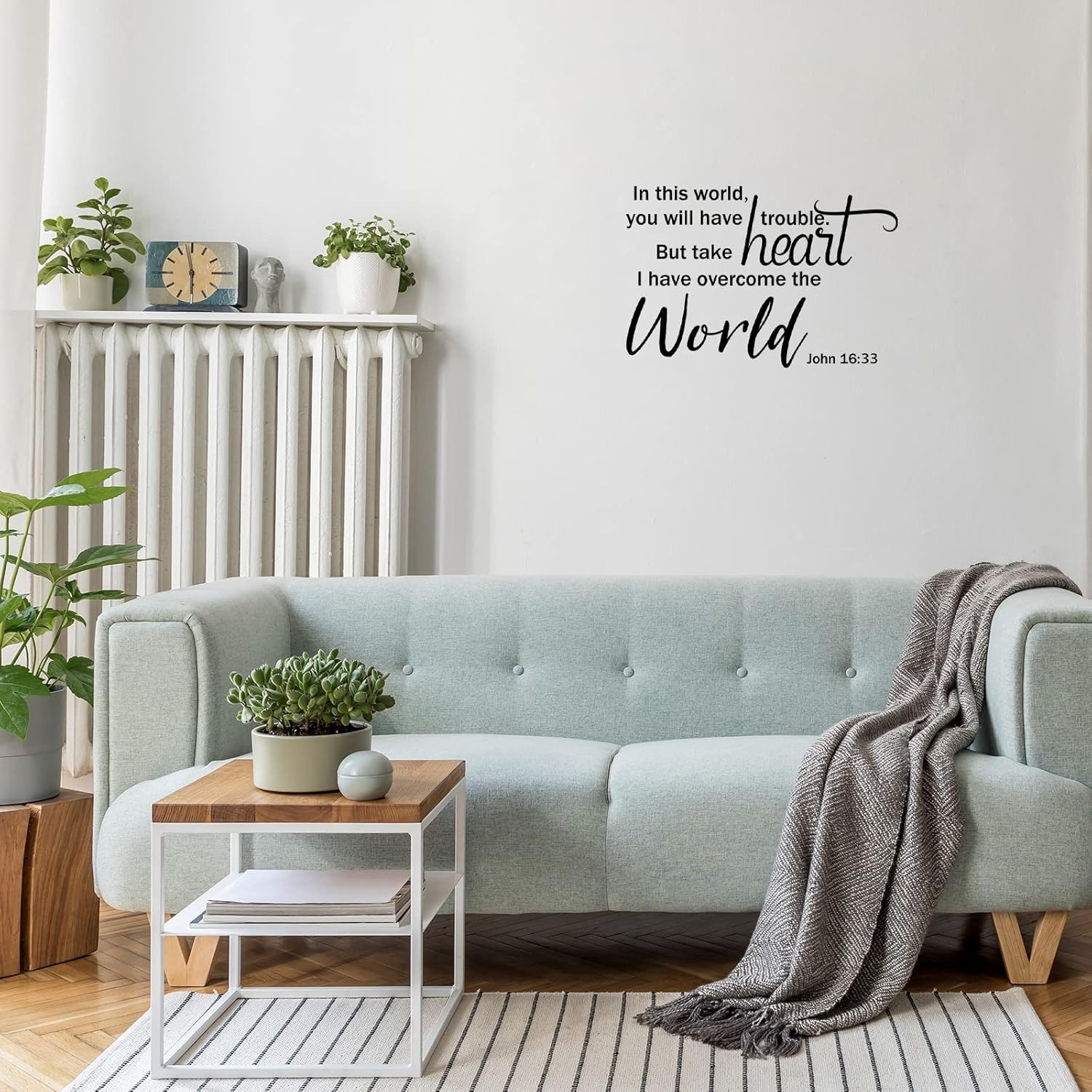 Religious Inspirational Quote Stickers – Peel and Stick for Elegant Spaces