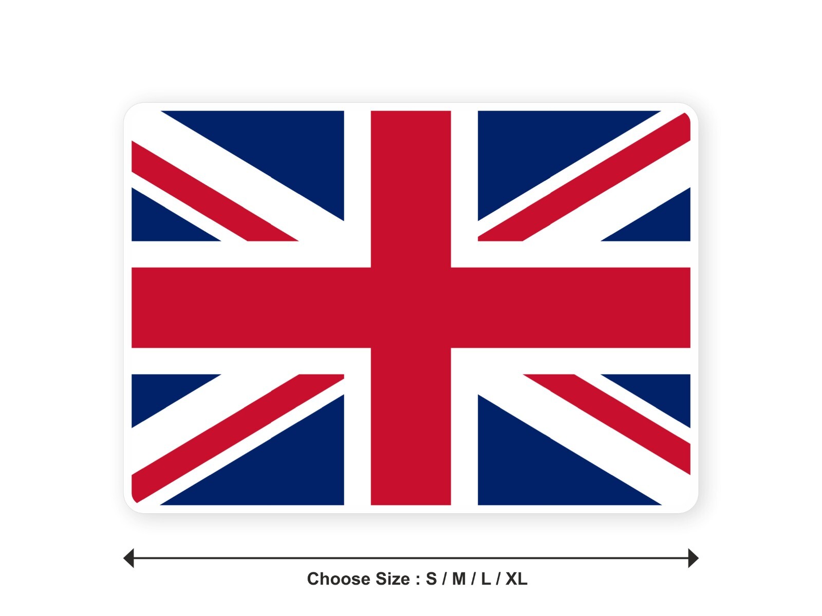 Sticker flag UNITED KINGDOM BRITAIN British UK 3,9′′(S) -11′′(XL) decal