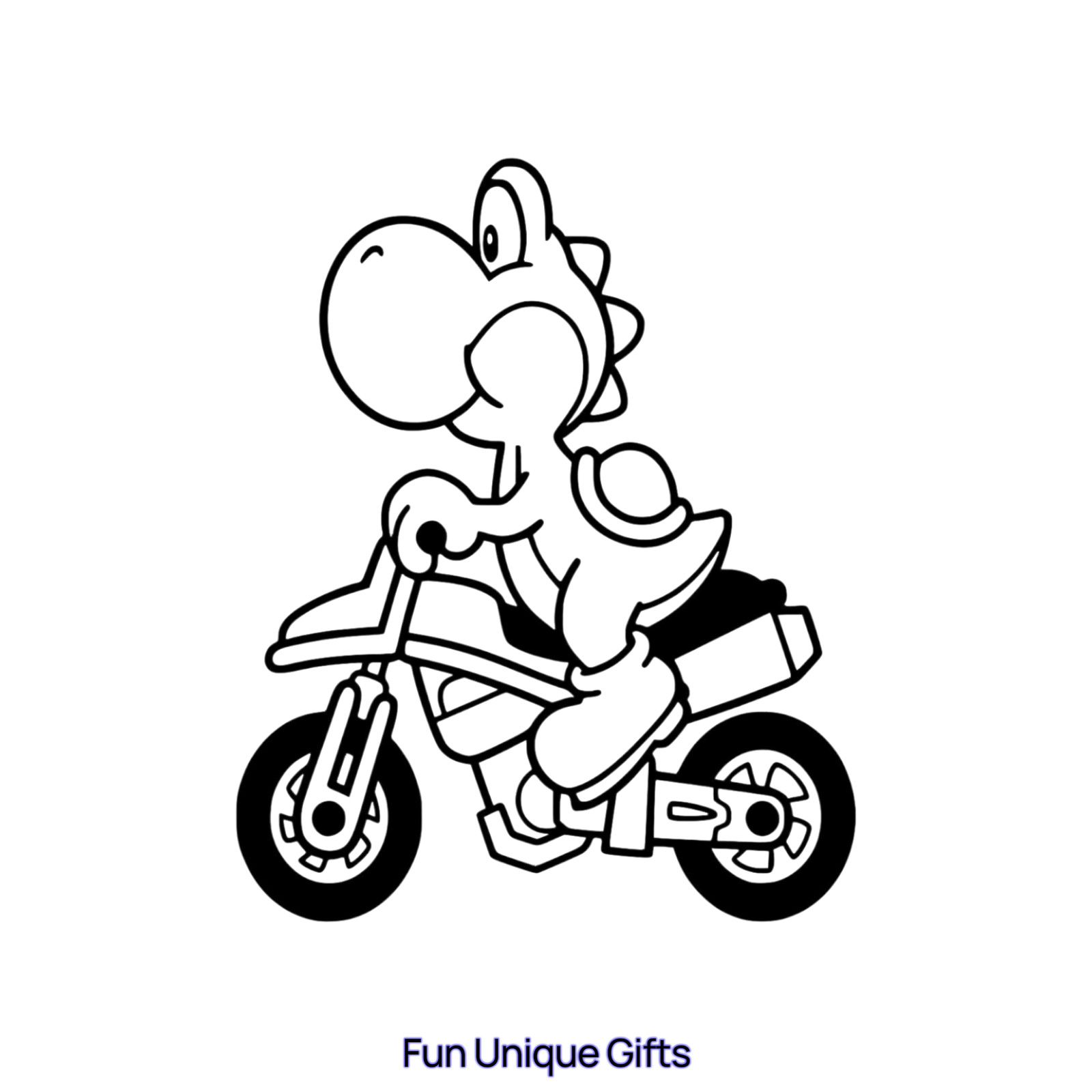Yoshi Mario Kart Vinyl Decal Sticker -Multiple Colors & Sizes- SHIPS FREE!