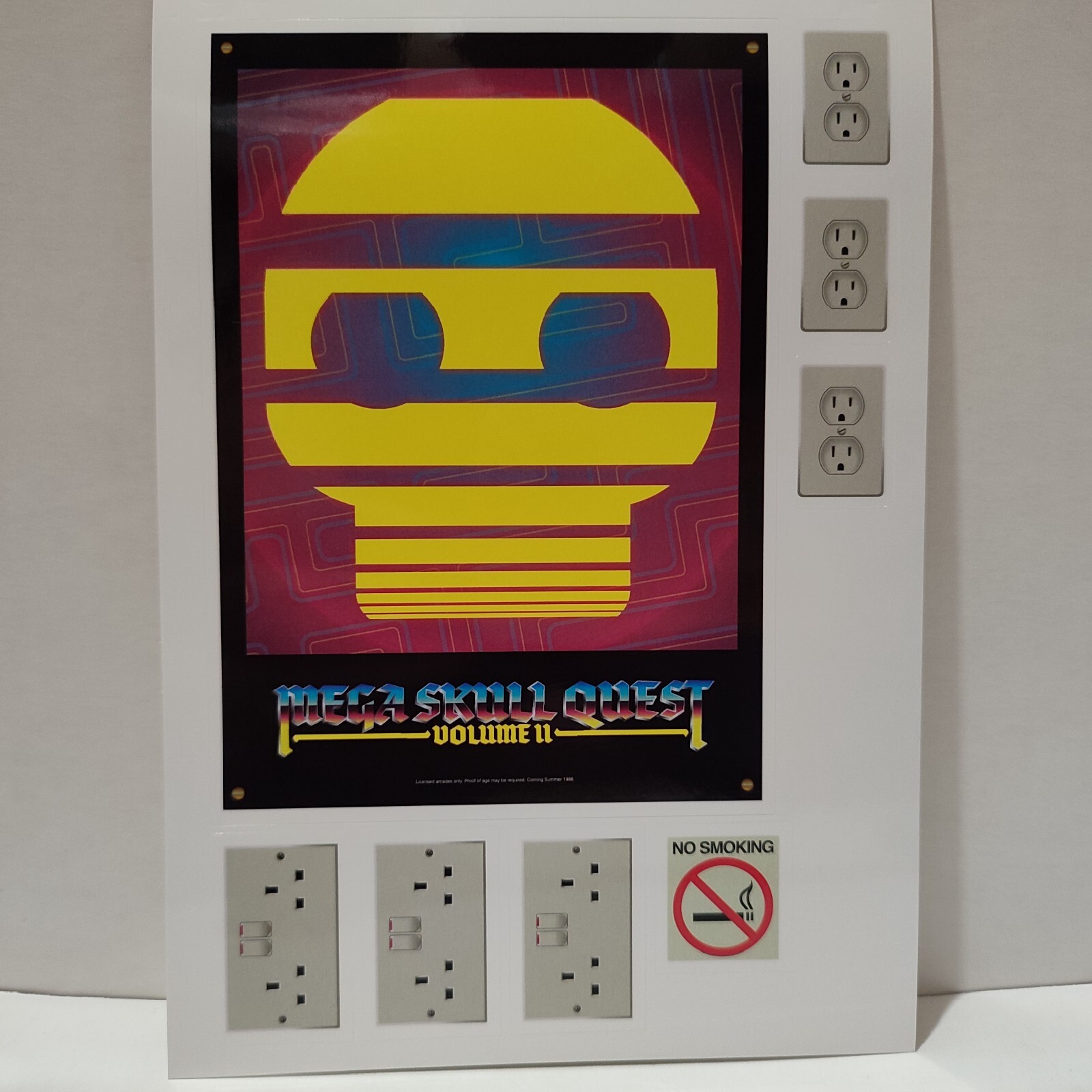 Retro Arcade Machines Themed Video Game Stickers Lot