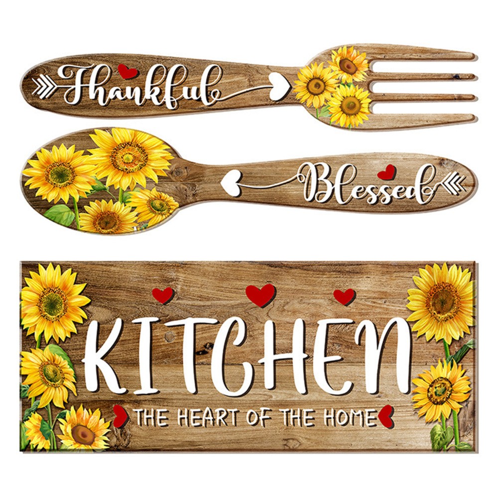 Sunflower Kitchen Wall Stickers Self-Adhesive Wall Stickers for Bedroom Study