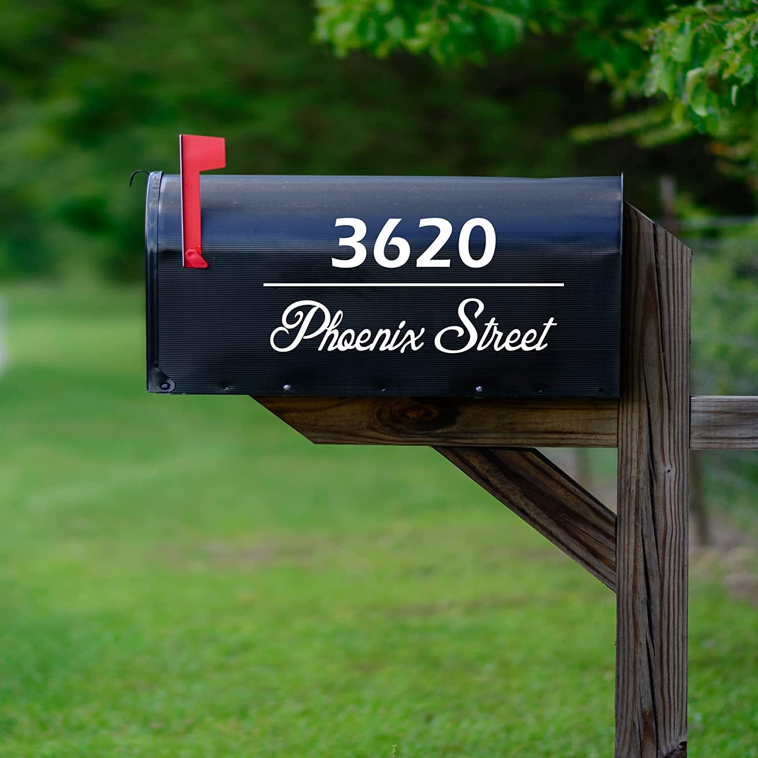 Personalized Mailbox Street Address Decals Set of 2 Vinyl Stickers Custom CMB33