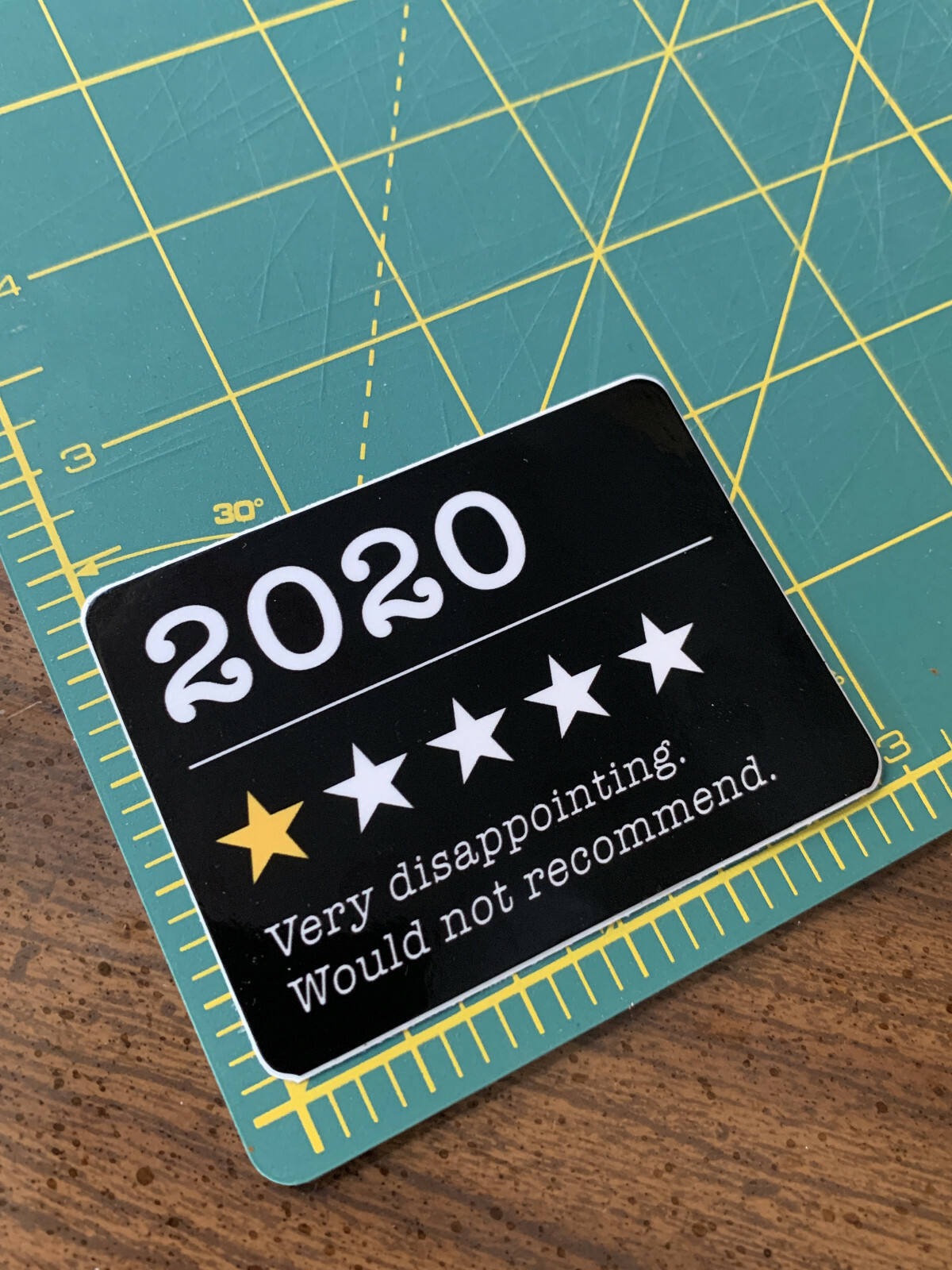 2020 1-star parody High Quality Premium Vinyl Sticker for Bottle Car Laptop