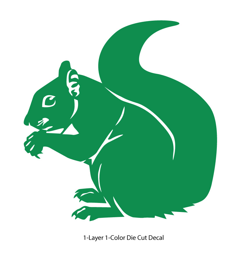 Animals – Wild Life – Tree Squirrel 2 Laptop, Car, Bumper, Door Decal Sticker