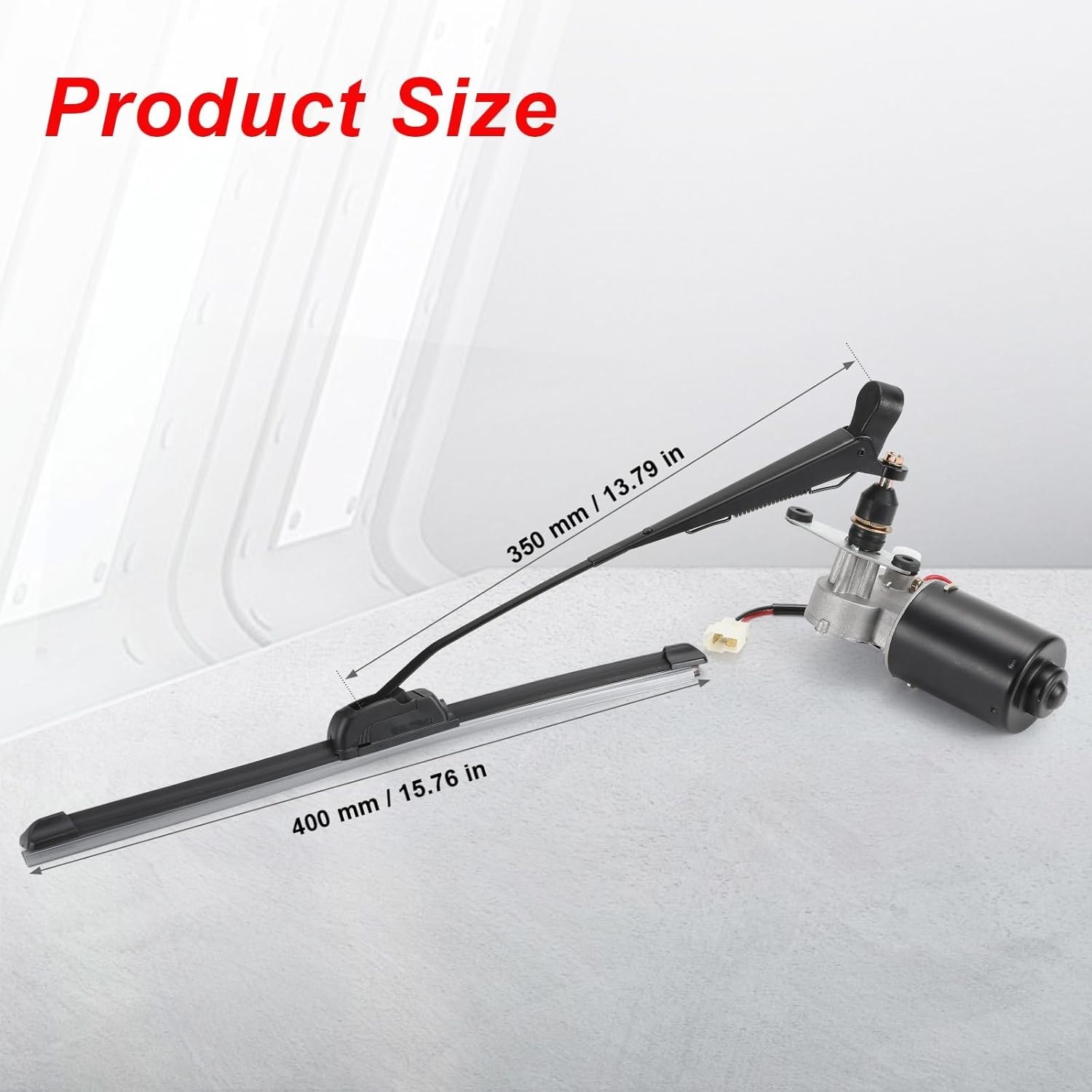 Electric UTV Windshield Wiper Kit, Universal 12V UTV Electric Windshield