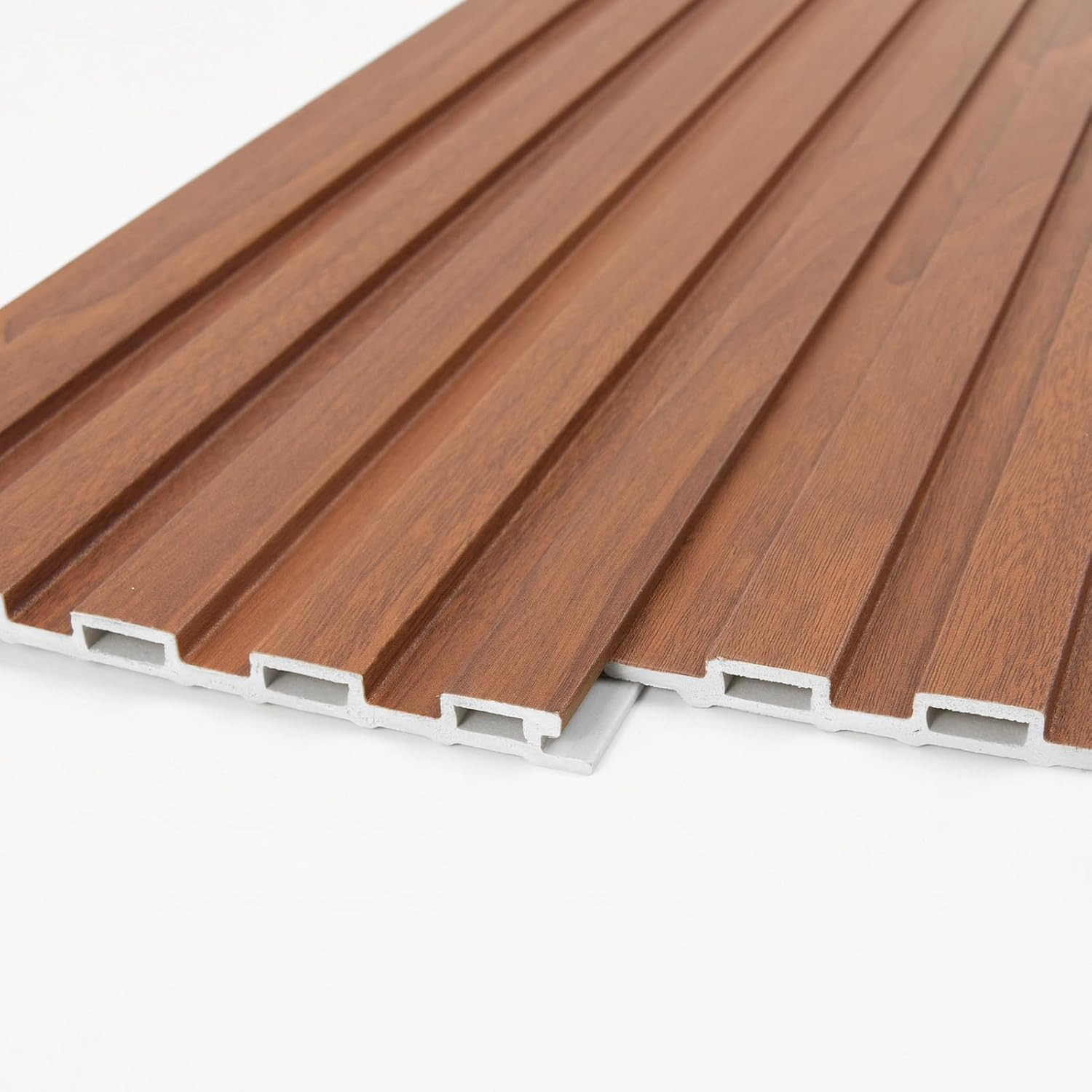 Art3D WPC Slat Wall Panels, 8-Pack 108 X 6 Inch 3D Wall Accents for Interior Wal