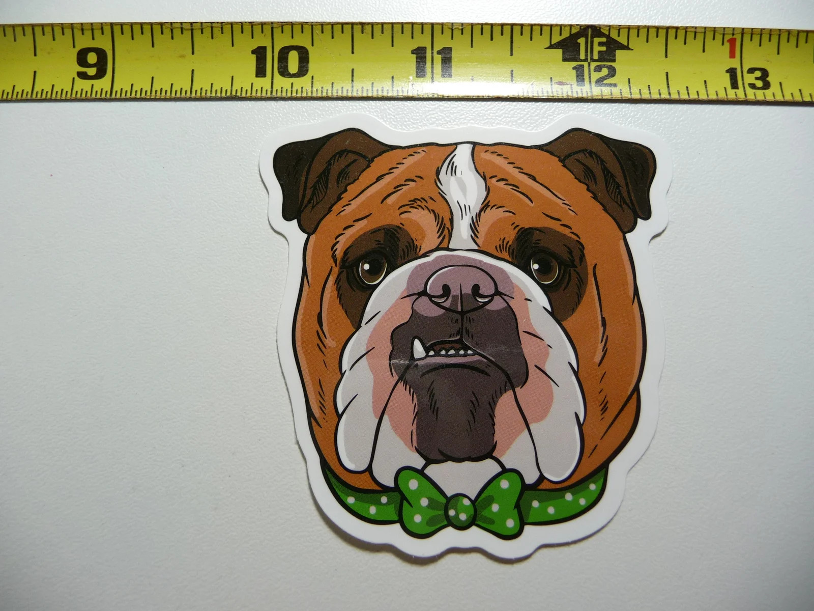 BULLDOG BOWTIE SMALL STICKER DECAL DOG BREED PET BEST FRIEND LAPTOP